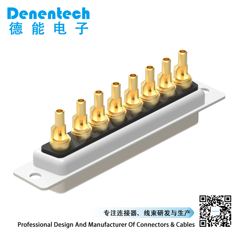 Denentech high quality 8W8 high power DB connector female coaxial pcb power connector solder d-sub connector